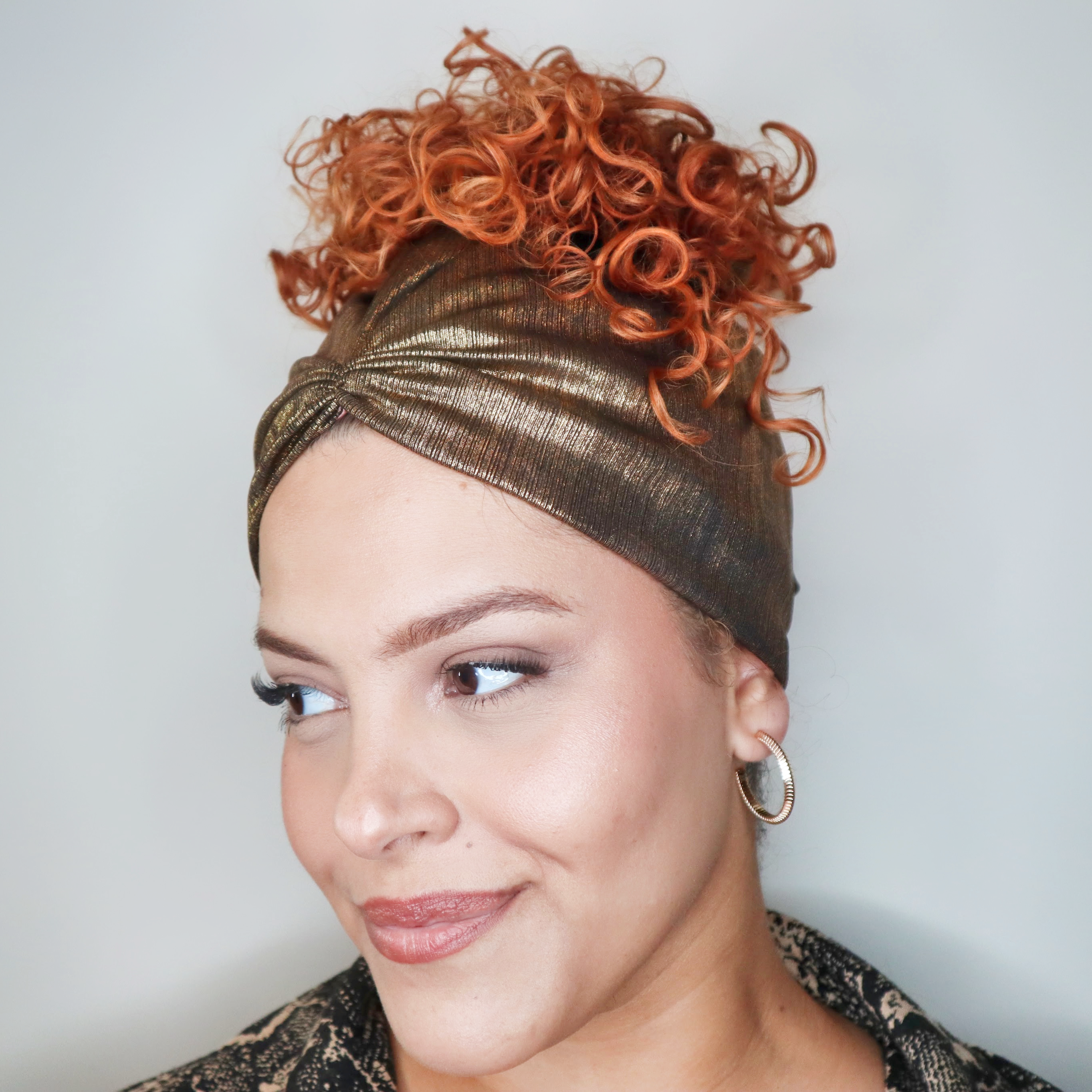 Gold Afrona for Curly Hair