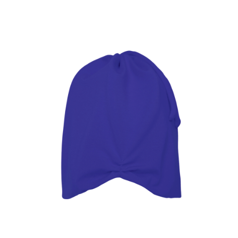 Blue Anacaona Afrona - Satin lined hat - Curly Hair products - Hat for curly hair - replace your bonnets, head wraps and satin pillow with the Afrona.