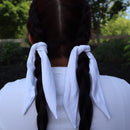 Crown Tie used to dress up on braided hair