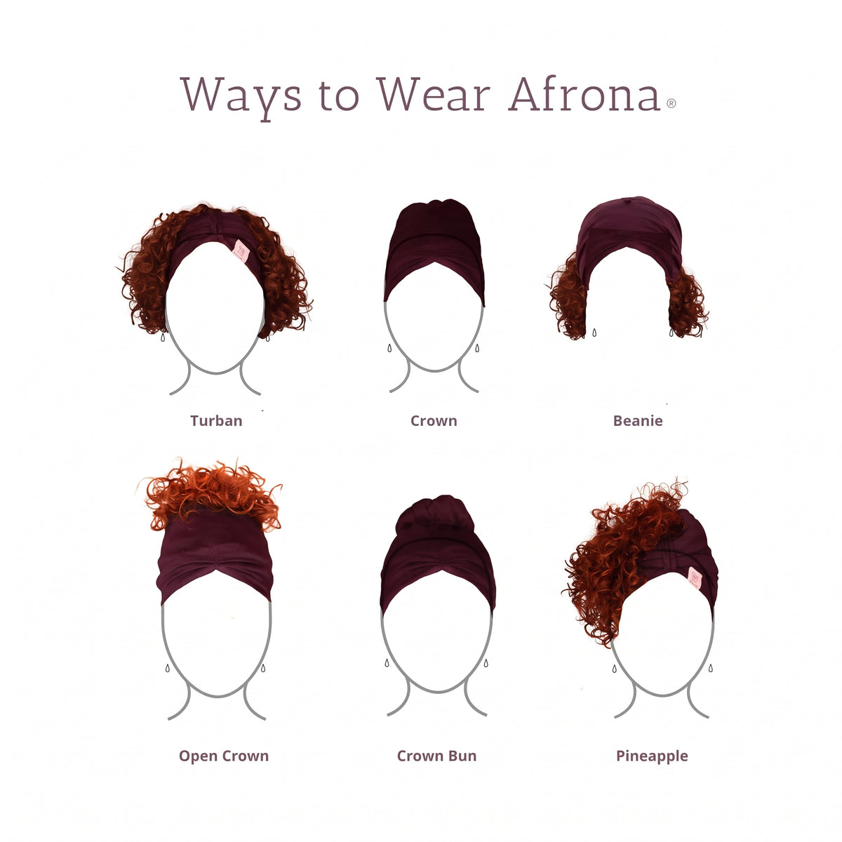 Anacaona Burgundy Afrona