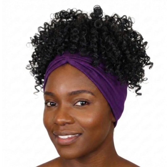 Hair wrap for curly hair silk lined