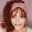 Mauve Mirabal Afrona - Satin lined hat - Curly Hair products - Hat for curly hair - replace your bonnets, head wraps and satin pillow with the Afrona.