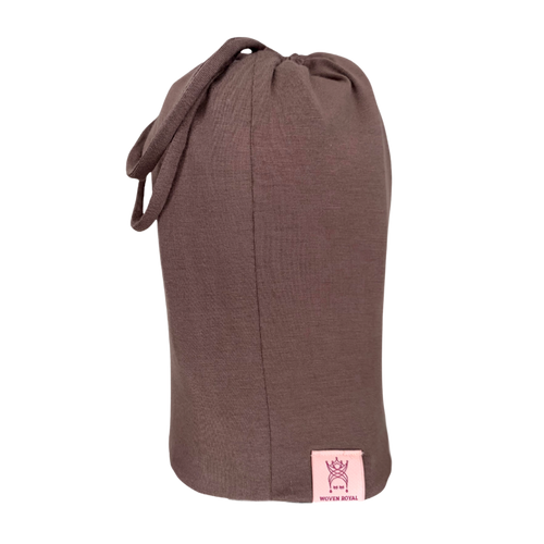 Taupe Anacaona Afrona - Satin lined hat - Curly Hair products - Hat for curly hair - replace your bonnets, head wraps and satin pillow with the Afrona.