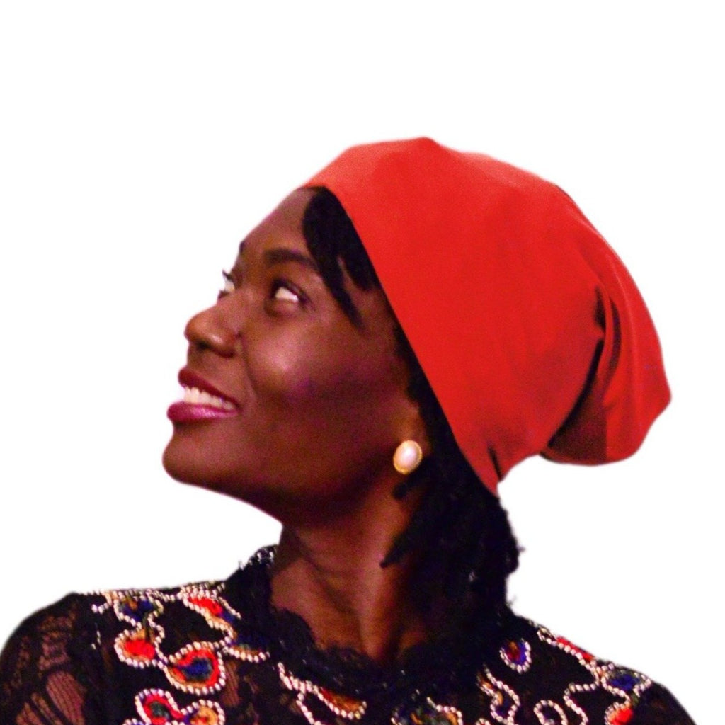 Red bamboo Mirabal Afrona in Beanie Style